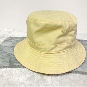 Ll Bean Bucket Hat Yellow Cotton 